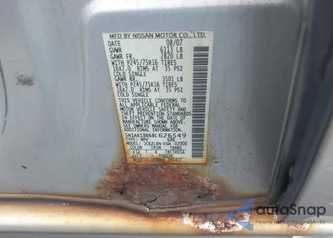 2008 Nissan Pathfinder S from USA, damaged, VIN 5N1AR18B68C626549